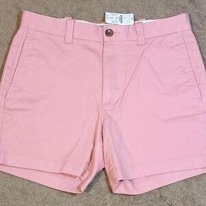 J. Crew/Chino Shorts/Mens 28/Pink/Classic Fit Summer Preppy 5in Inseam